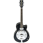 Hohner HR-200CE Acoustic-electric Biscuit Resonator Guitar - Black