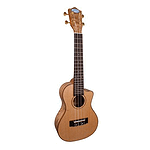 Lanikai LQA-CCA Quilt Ash Acoustic-Electric Concert Ukulele