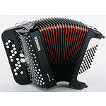Hohner Nova II 48 Chromatic Button Key Accordion - Tremolo/Black