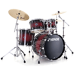 Sonor Select Force Stage 1 5-piece Standard Drumset with Hardware - Smooth Red Burst