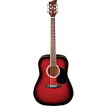 Jay Turser JJ45F Dreadnought Acoustic Guitar - Red Sunburst