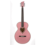 Jay Turser JJC-HRTKIT Concert-style Acoustic Guitar Pack - Pink