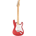 Jay Turser JT-300M Strat-style Electric Guitar - Transparent Red