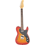 Jay Turser JT-LTCRUSDLX Electric Guitar - Cherry Sunburst