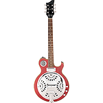 Jay Turser JT-RES Acoustic-Electric Resonator Guitar - See-Thru Red