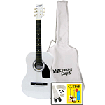 Darling Divas 3/4-size Children's Acoustic Guitar Starter Package - Nylon String, Whisper White