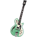 Italia Mondial Classic Electric Guitar - Green - includes Hardshell Case