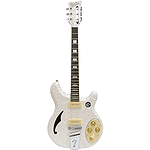 Italia Rimini 6-string Electric Guitar - White Pearloid