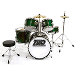 TKO TKO101 5-piece Children's Drum Set Green