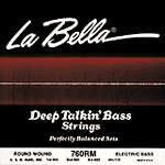 La Bella Deep Talkin' Bass Guitar Strings - Flatwound Medium, 1 set