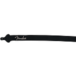 Fender® 2" Poly-Webbing Logo Strap - Black with Pewter Lettering
