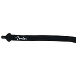 Fender® 2" Poly-Webbing Logo Strap - Black with White Lettering