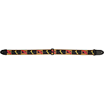 Fender® 2" Monogrammed Strap - Black, Yellow & Red