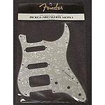 Fender® Stratocaster® Pickguard - White Moto