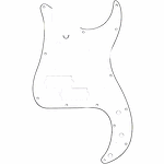 Fender® Standard Precision Bass® Pickguard 13 Hole -  Black
