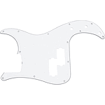 Fender® Precision Bass® Pickguard - White