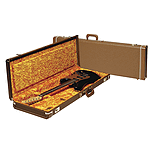 Fender® Deluxe Hardshell Case for Strats & Teles - Black w/ Orange Interior