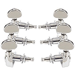 Grover 102C Rotomatics 3-Per-Side Guitar Tuning Keys, Chrome