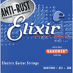 Elixir Electric Guitar Strings with Ultra-Thin Nanoweb Coating - Baritone