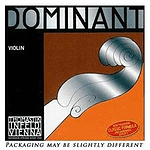 Thomastik Dominant 4/4 Size Violin Strings 4/4 Set, Wound E String, Loop End