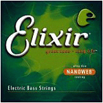 Elixir Bass Strings with Ultra-Thin Nanoweb Coating - Medium