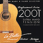 La Bella Series 2000 Classical Nylon Guitar Strings - Medium Hard Tension, 3 Sets