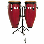 Toca Synergy 2300RR 10" & 11" Wood Conga Set - Rio Red