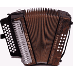 Hohner Corona II Diatonic Accordion - Pearl Red, Key of FBbEb