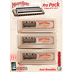 Hohner Marine Band Pro Pack 3 Harmonica Pack - G, C, A Harmonicas