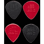 Dunlop Nylon Jazz Picks - Sharp Tip, Red Nylon, 1.38mm, Bag of 24