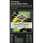 Black Diamond 754XL Acoustic Guitar Strings - Light, 3 Sets