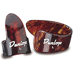 Dunlop Plastic Fingerpicks - Large, Shell Color, 12 pieces