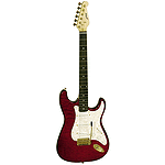 Arbor Double Cutaway Electric Guitar - Trans Red Quilted Maple