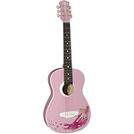 Luna Faerie Children's Mini-Acoustic Guitar - Pink with Fairy Design