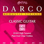 Darco Classical Nylon Guitar Strings - Plain End, High Tension, 3 Sets