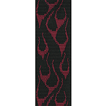 Dunlop Flambe Guitar Strap - Red