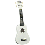 Diamond Head Soprano Ukulele - White