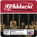 D'Addario Phosphor Bronze Acoustic Guitar Strings - Medium, Environmental Packaging - Box of 10 sets