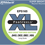 D'Addario EPS165 Pro Steel Bass Guitar Strings - Regular Light Top, Medium Bottom