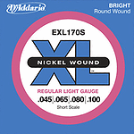 D'Addario XL170S Bass Strings - Short scale, 1 set of strings