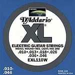 D'Addario XL Electric Guitar Strings - Light w/ wound 3rd string, Environmental Packaging - Box of 10 sets
