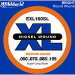 D'Addario EXL160SL Nickel Round Wound Electric Bass Strings - Medium Gauge