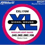 D'Addario EXL170M XL Nickel Round Wound Bass Strings - Regular Light