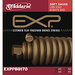 D'Addario EXPPBB170 Acoustic Bass Strings - Coated Phosphor Bronze, 1 set