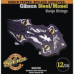 Gibson Stainless Steel Banjo Strings - Medium, 3 Sets