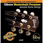 Gibson Masterbuilt Premium Acoustic Guitar Strings - Light, 3 Sets