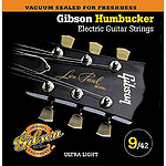 Gibson Humbucker Electric Guitar Strings - Ultra Light, 3 Sets