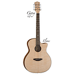 Luna Gypsy Flame Acoustic Guitar