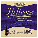 D'Addario Helicore Orchestral 3/4 Size Double Bass Strings 3/4 Size Set