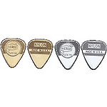 Herco HE211 Nylon Flat Picks - Nylon Guitar-Silver, Heavy Flex 75 (box of 100)